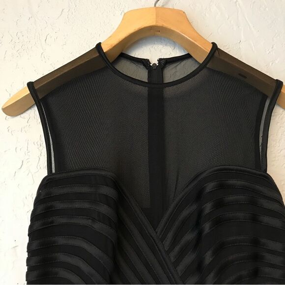 RARE Vintage Tadashi Black Chiffon Panel Pant Gown (M) - Picture 4 of 14